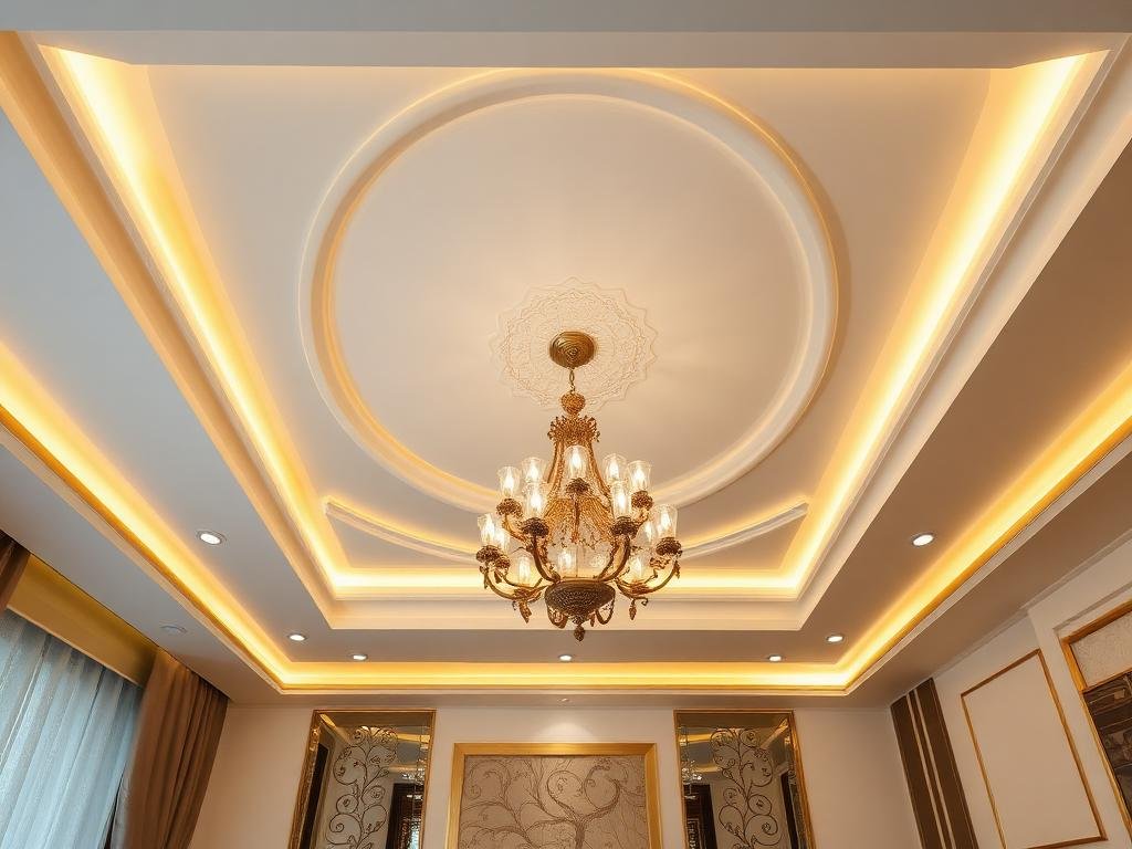 Elegant POP Ceiling — Noida Villa